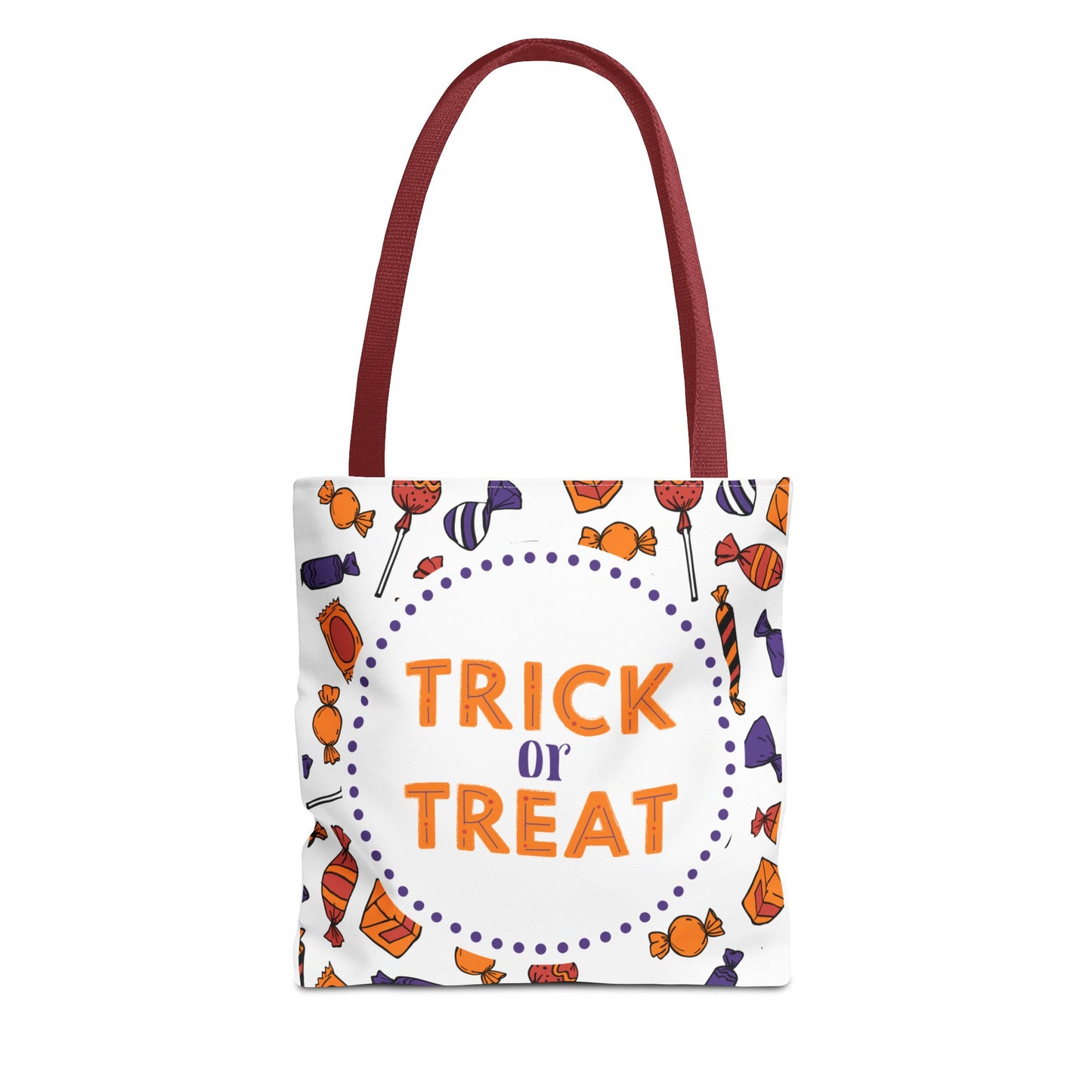 Personalized Halloween Trick or Treat Bag | Custom Kids Tote with Candy Design | Reusable Halloween Candy Collection Bag
