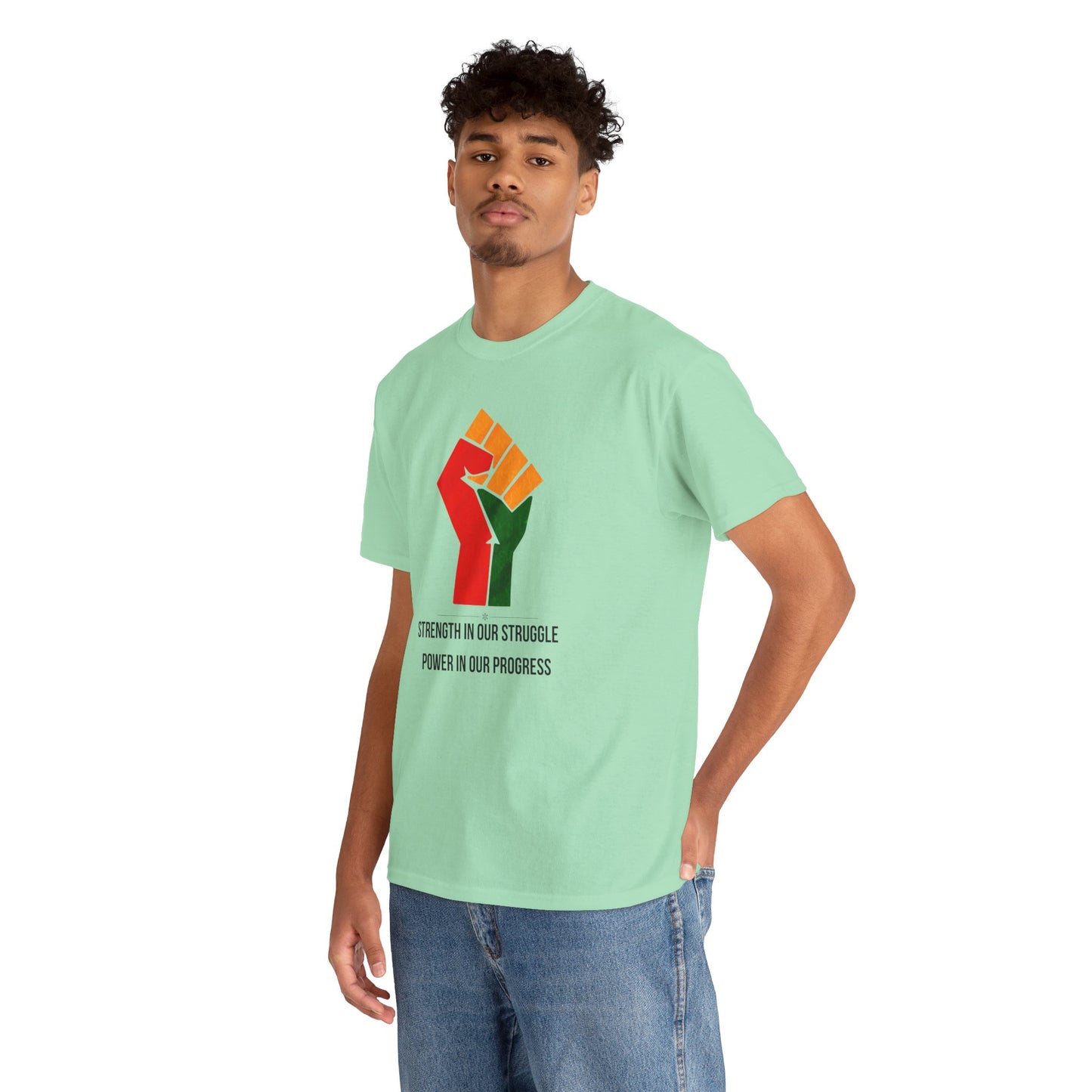 Black History Month T-Shirt Strength in Our Struggle Power in Our Progress | African American Pride Shirt Pan-African Black Excellence