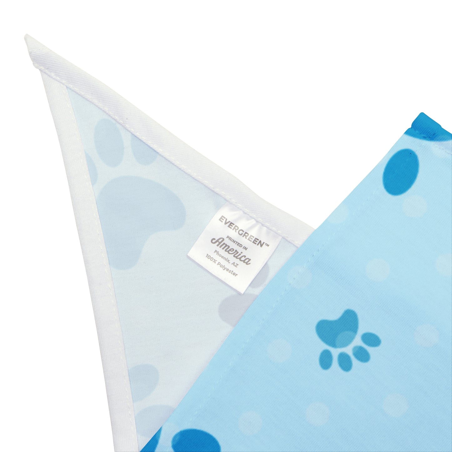Blue Paw Print Pet Bandana – Cute Custom Dog Accessory for National Dog Day
