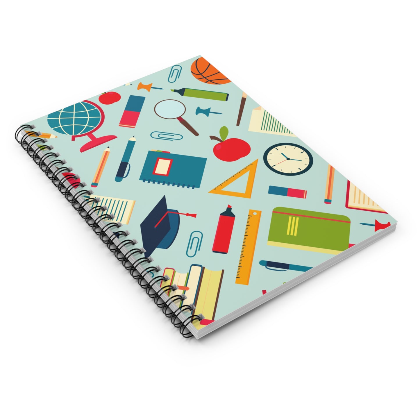 Study Goals Spiral Notebook – Back to School Must-Have | Millennial Stationery Gift