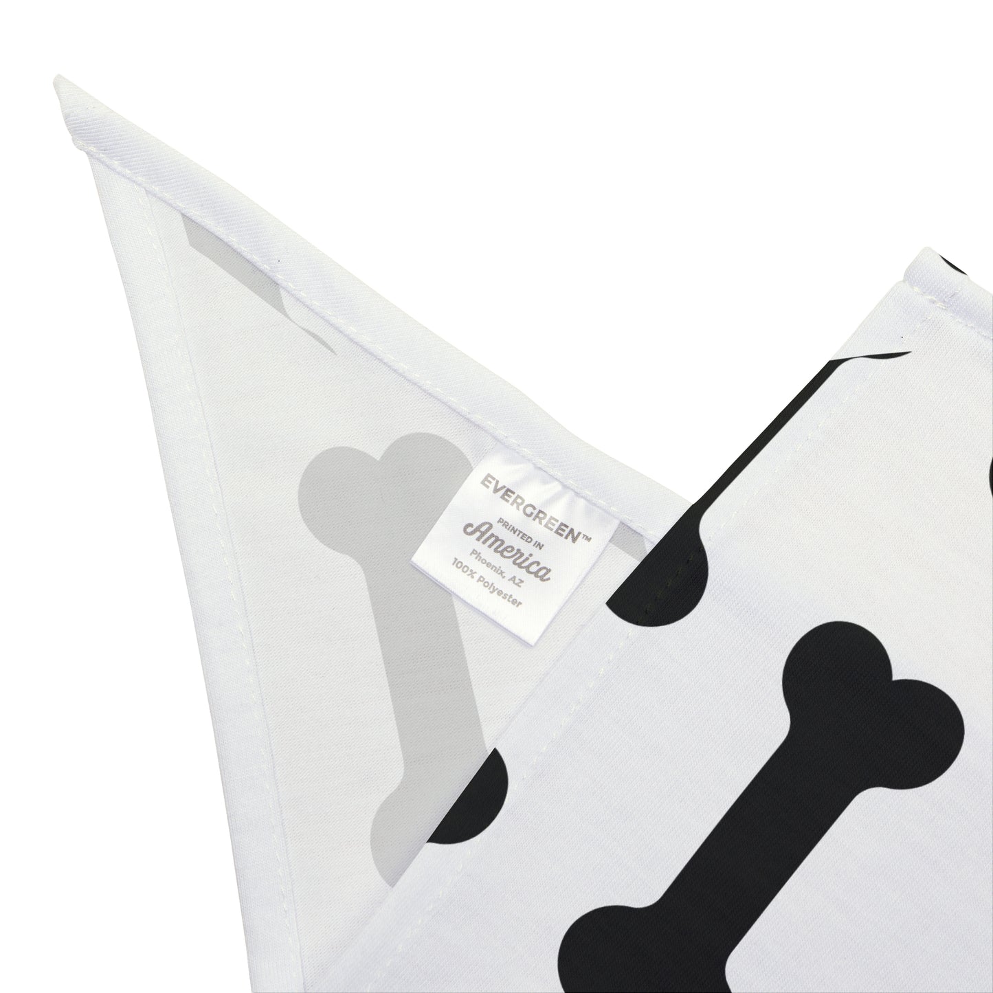 Dog Bandana - Bone Print Pet Scarf for Small Medium Large Dogs Cute Dog Accessory for National Dog Day