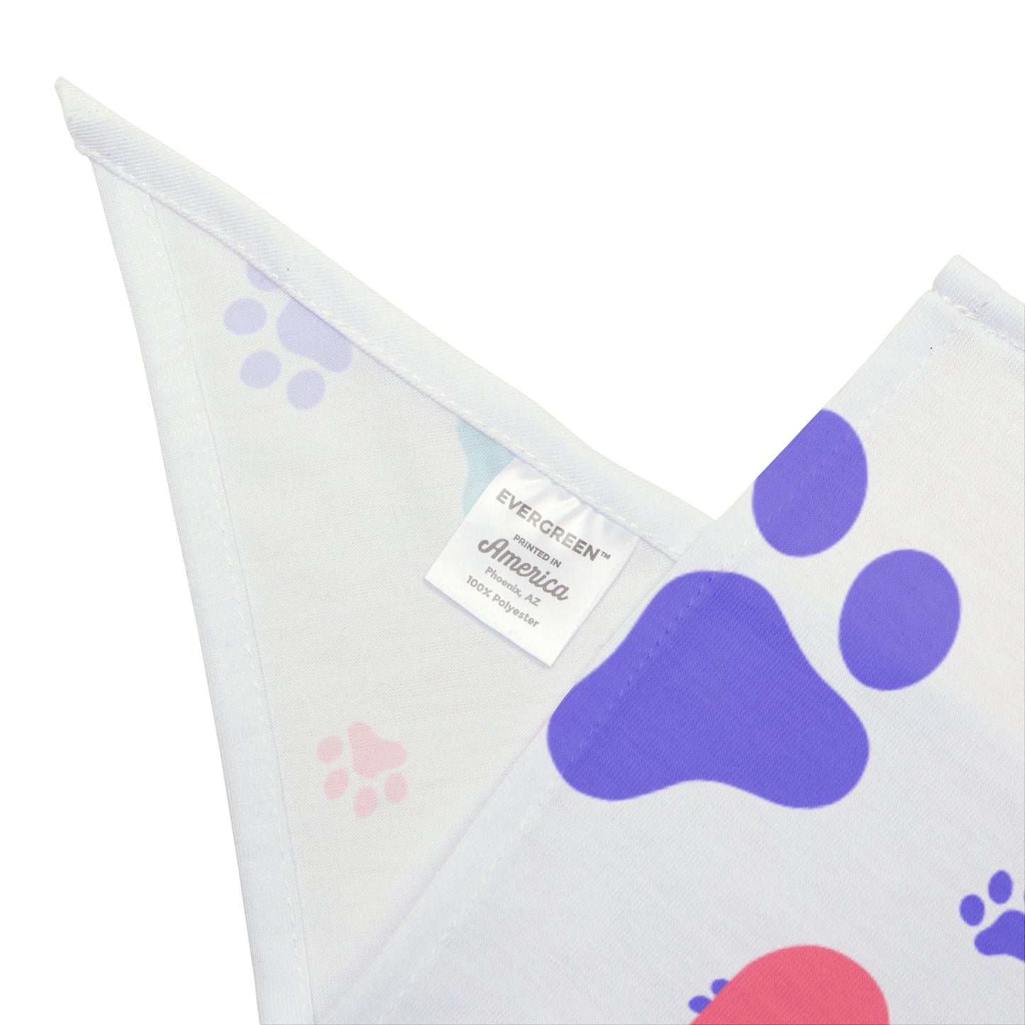 Paw Print Dog Bandana - Colorful Pet Accessory for Small & Medium Dogs National Dog Day Gift Idea