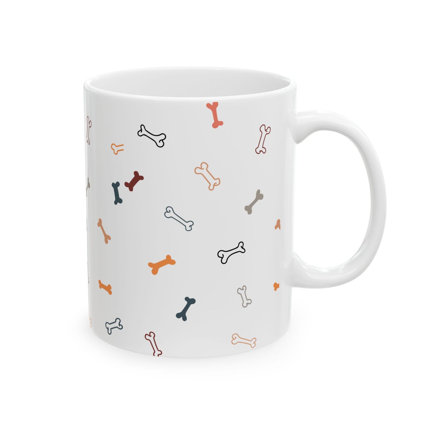 Dog Bone Coffee Mug – Cute Ceramic Pet Lover’s Gift, 11oz & 15oz