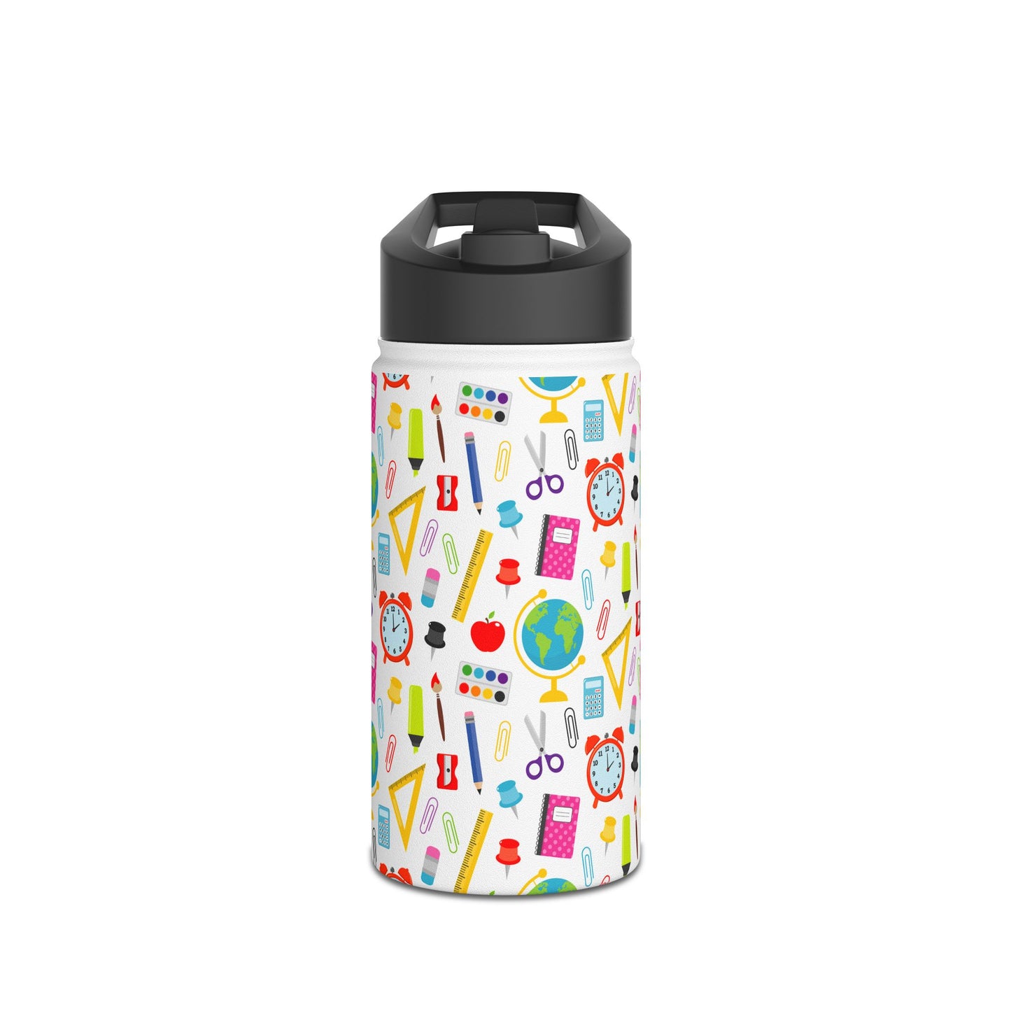 Back-to-School Stainless Steel Water Bottle – School Supplies Design | 12oz 18oz 32oz