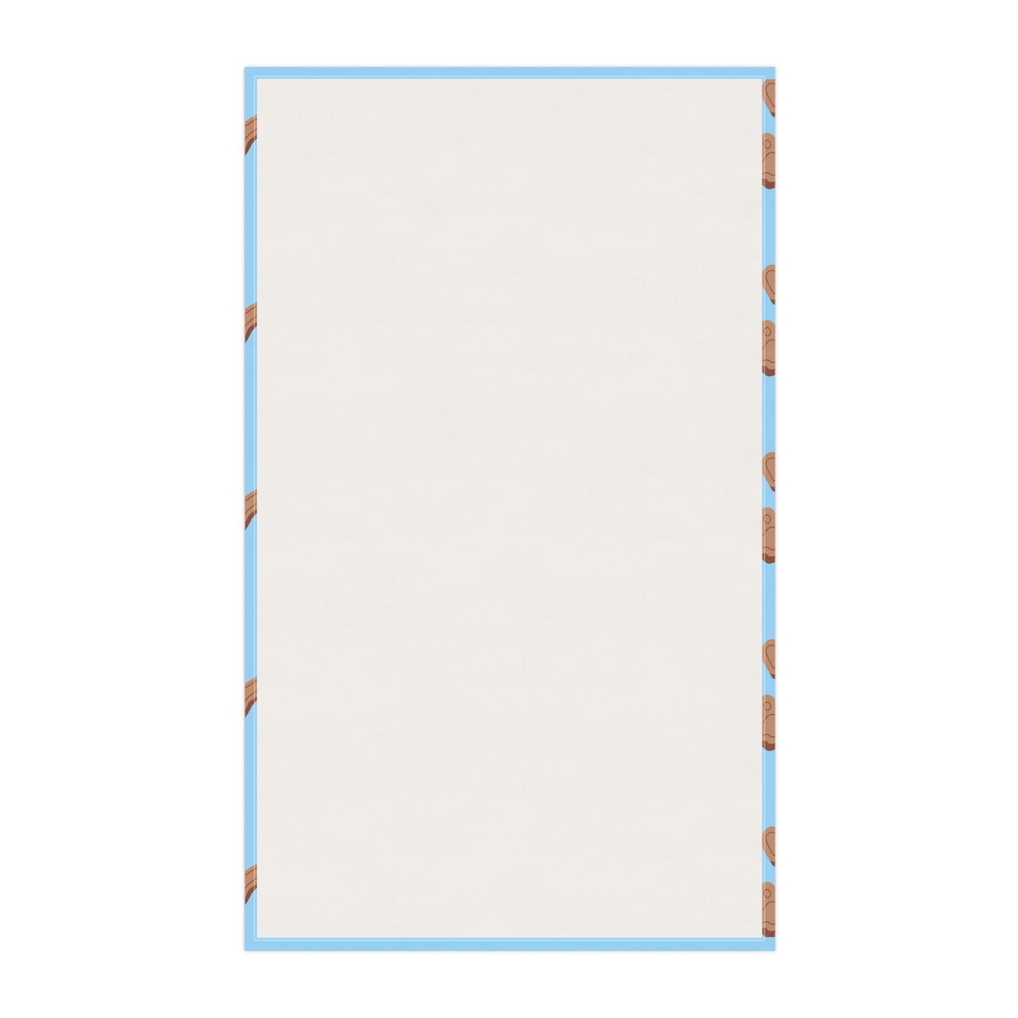 Dog Lover’s Treat - Blue Paw Print Tea Towel 18x30" Cotton or Polyester National Dog Day Gift