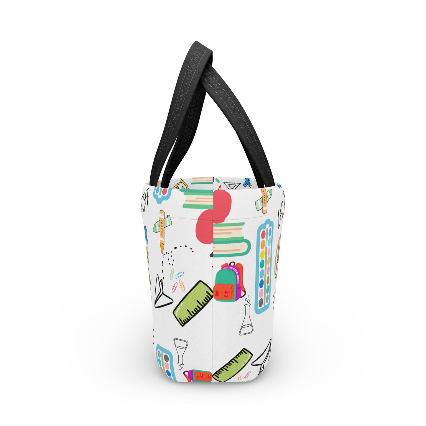 Back to School Lunch Bag – Fun Classroom Print Tote for Teachers, Moms & Students | Insulated Neoprene, Lightweight & Durable