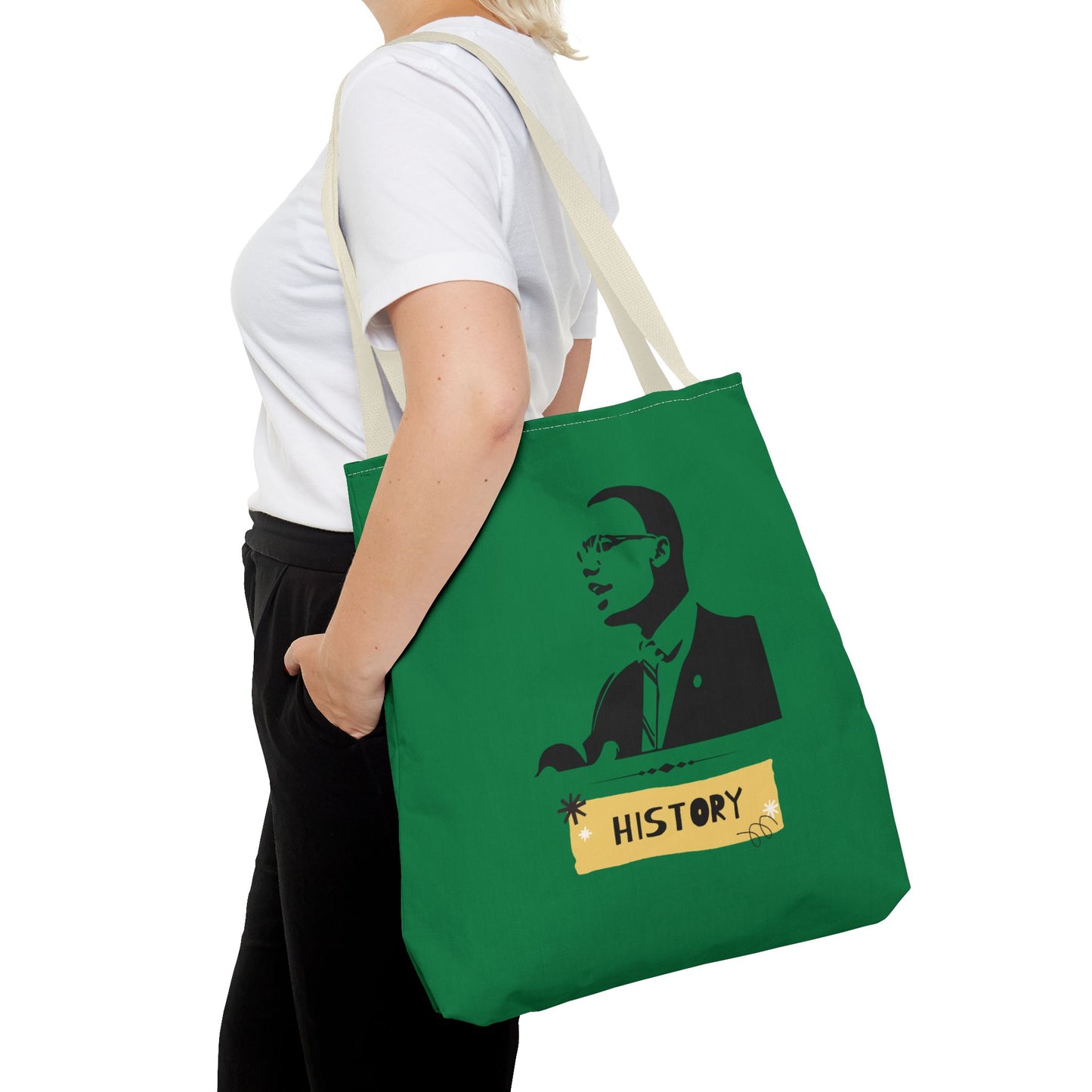 Black History Month Tote Bag Stylish and Durable Carryall - Green