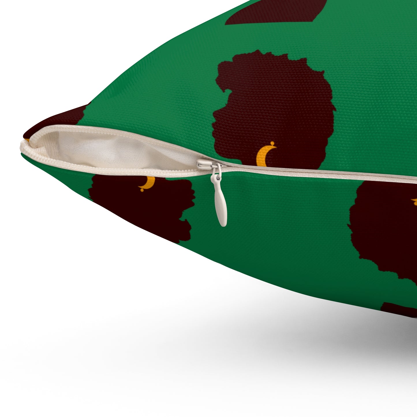 Black Excellence Throw Pillow Afrocentric Home Decor and Gift- Green