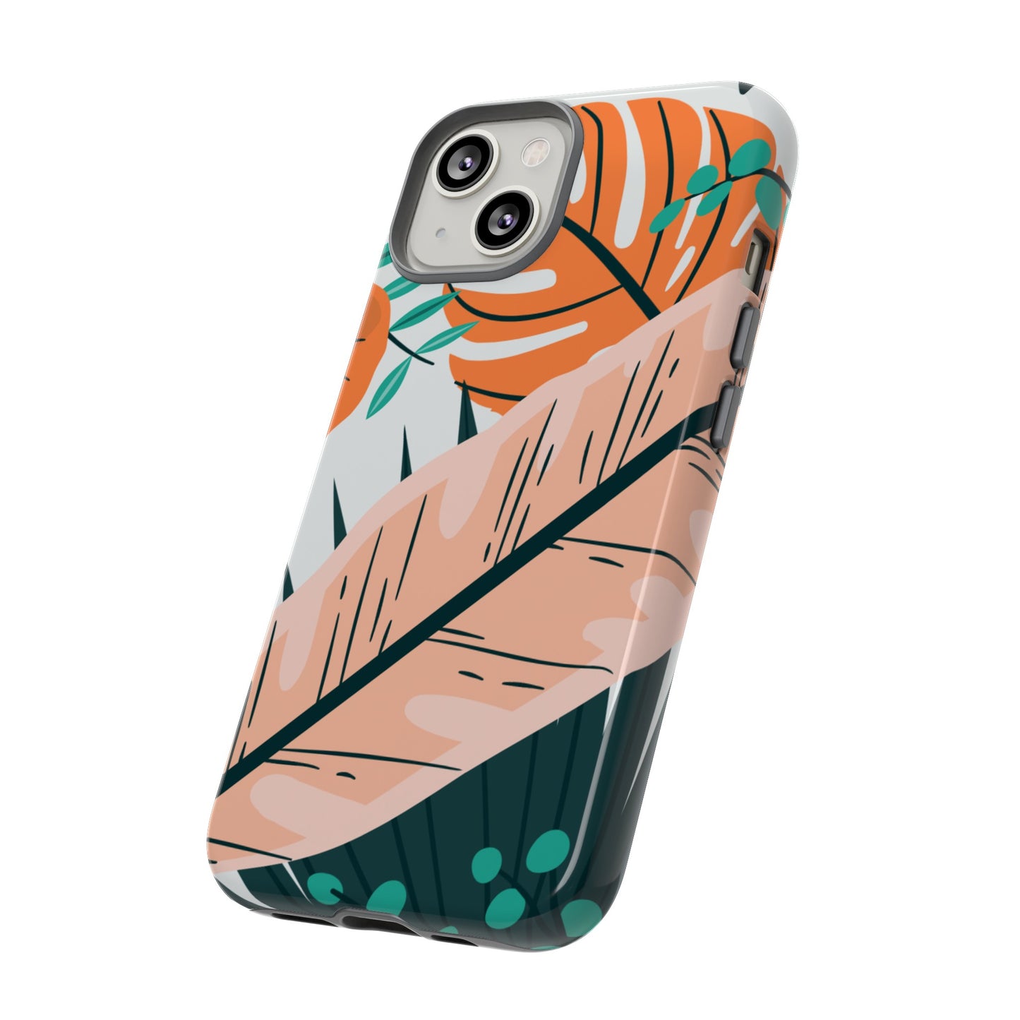 "Vibrant Tropical-Themed Phone Case β Perfect for Summer Adventures! (Fits iPhone 12 to iPhone 15)