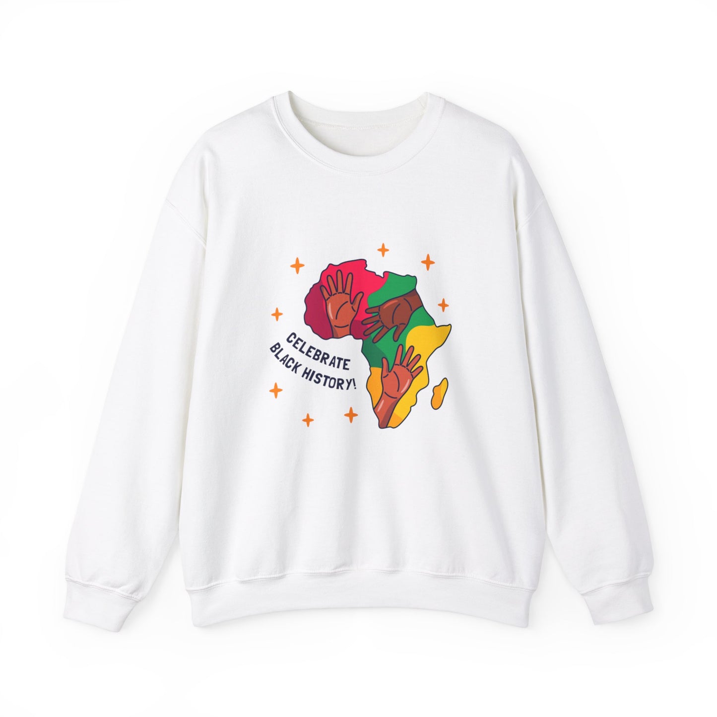 Celebrate Black History Crewneck Sweatshirt | Unisex Heavy Blend | Cultural Empowerment Apparel