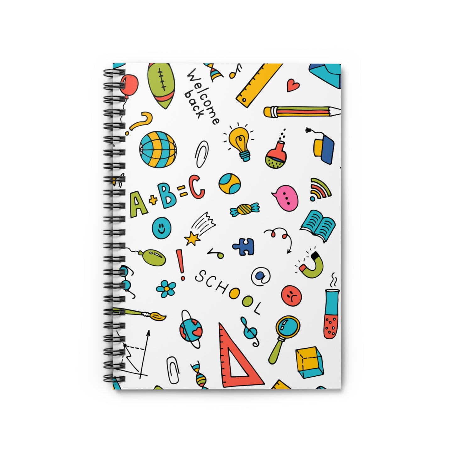 Back-to-School Spiral Notebook – Cute Doodle School Supplies Design | Fun Journaling & Note-Taking for Kids, Teens & Teachers