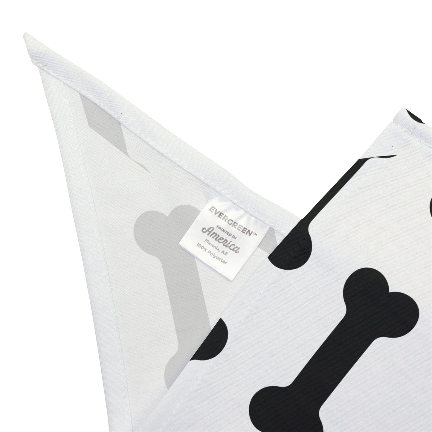 Dog Bandana - Bone Print Pet Scarf for Small Medium Large Dogs Cute Dog Accessory for National Dog Day