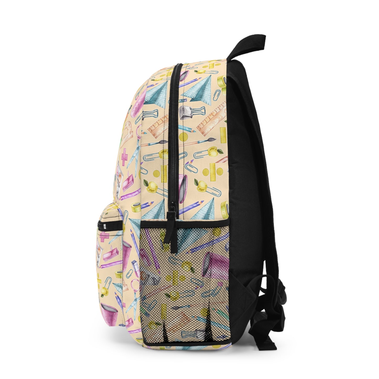 Back-to-School Supplies Print Backpack – Durable & Stylish Bookbag for Kids, Teens & Teachers