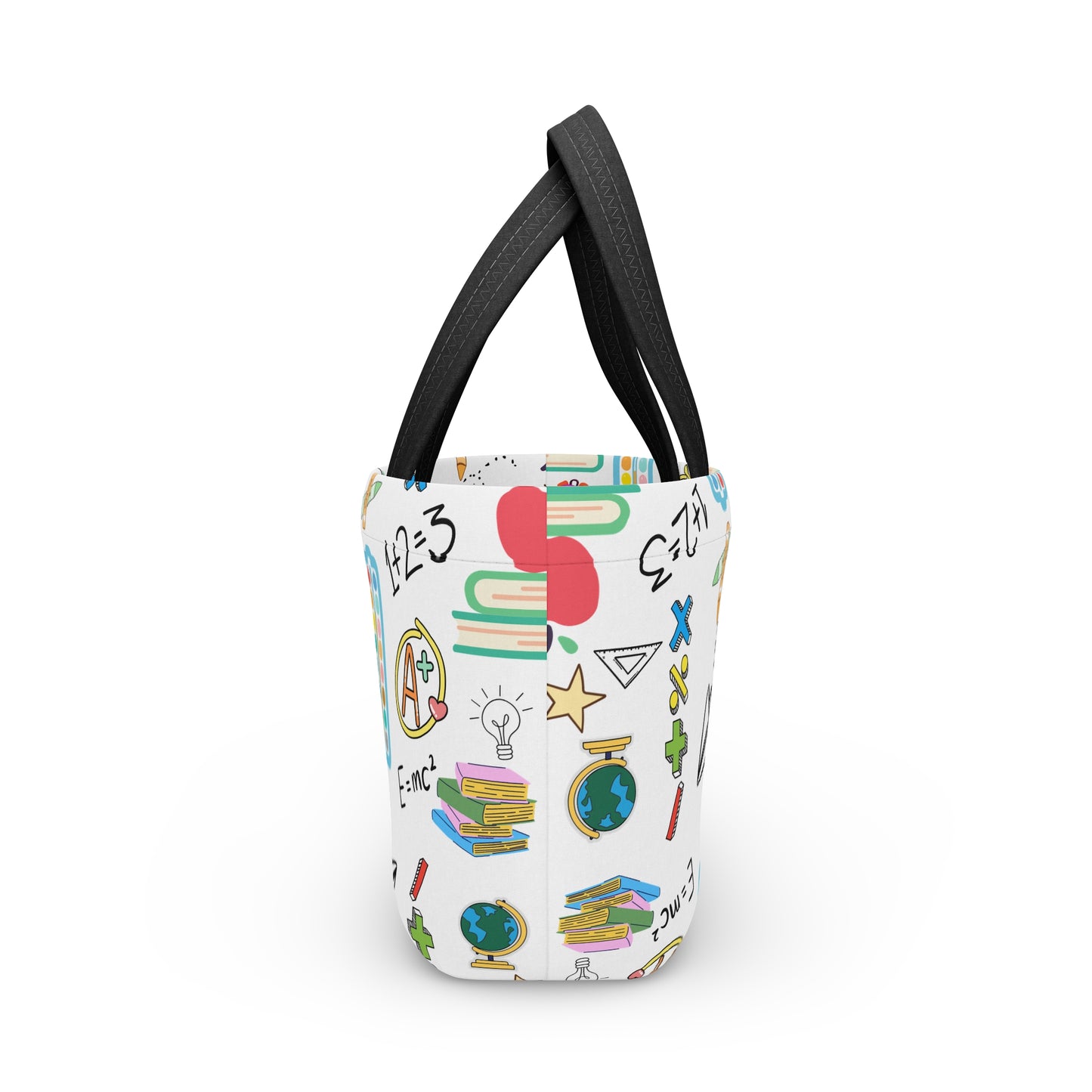 Back to School Lunch Bag – Fun Classroom Print Tote for Teachers, Moms & Students | Insulated Neoprene, Lightweight & Durable