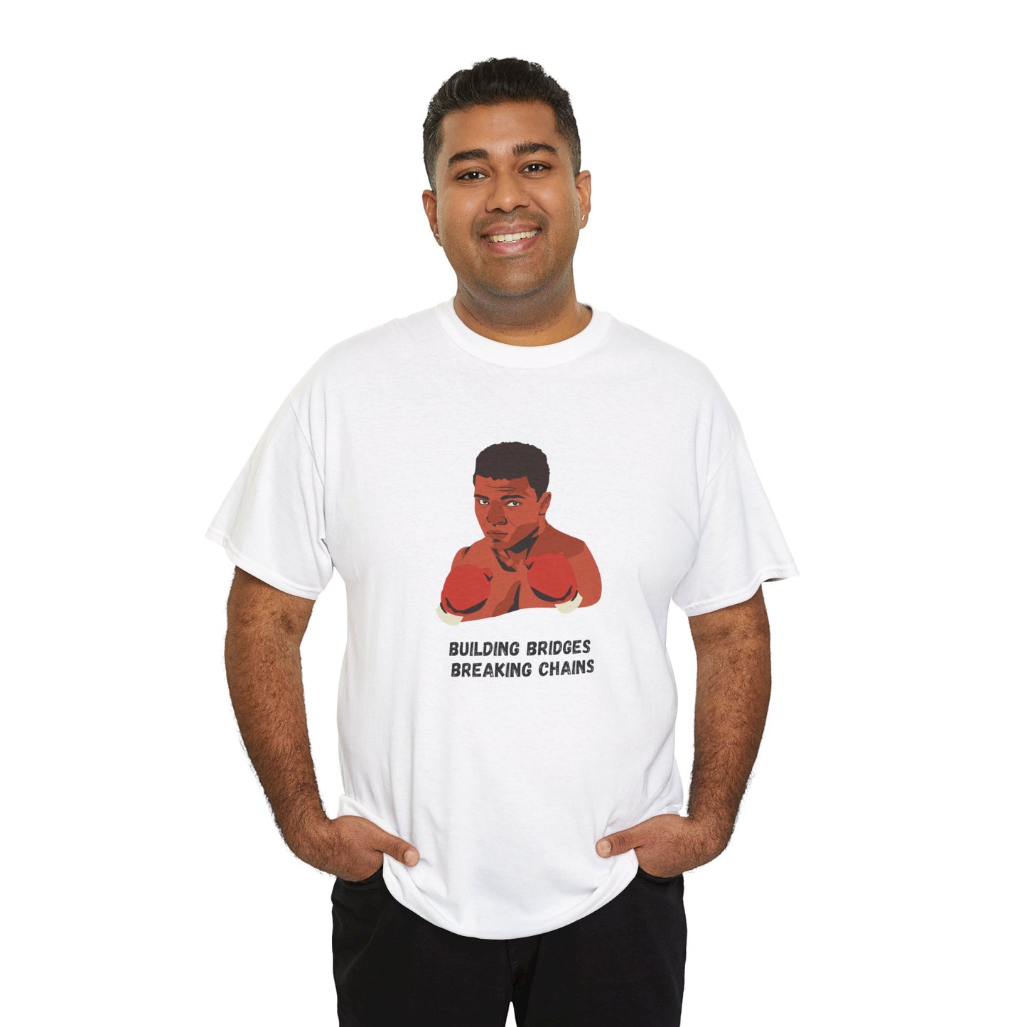 Building Bridges Breaking Chains | Black History Month Shirt | Muhammad Ali Tee | Black Empowerment Shirt | Boxing T-Shirt | Activist Gift