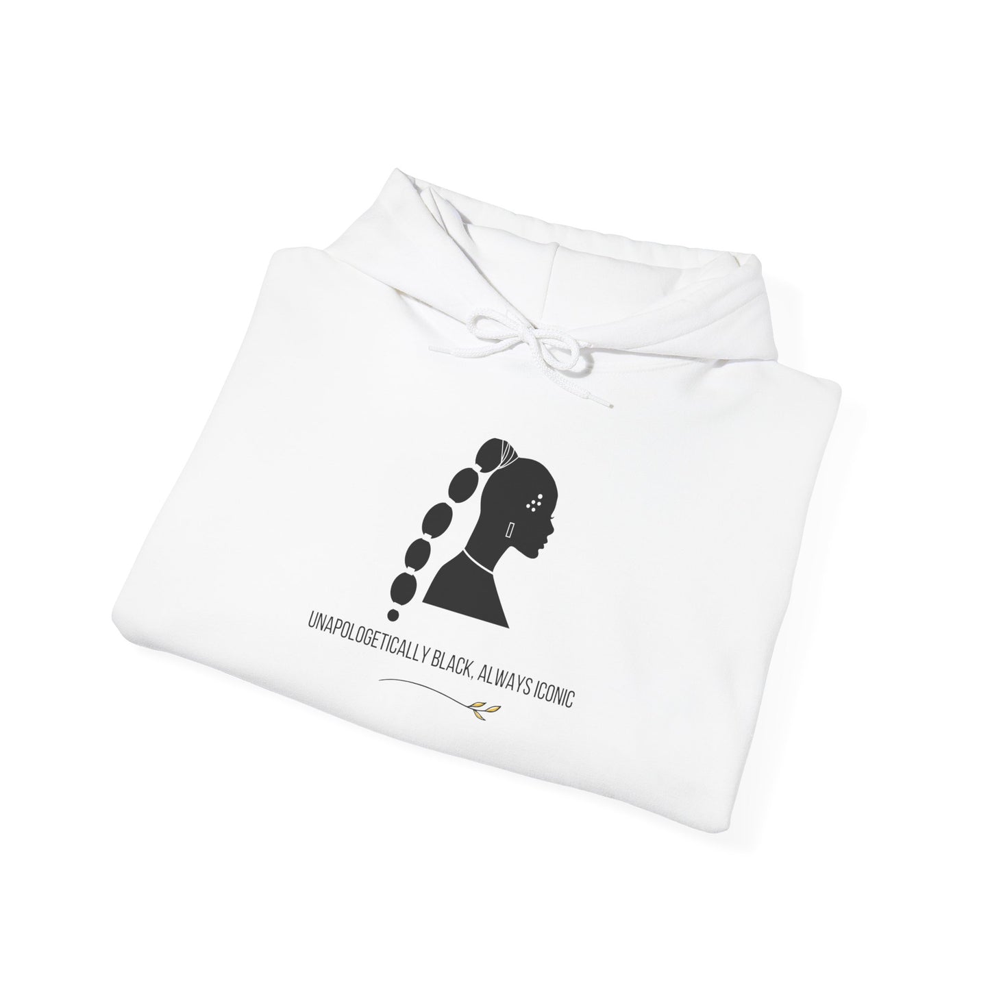 Unapologetically Black, Always Iconic Hoodie | Unisex Heavy Blend Empowerment Sweatshirt