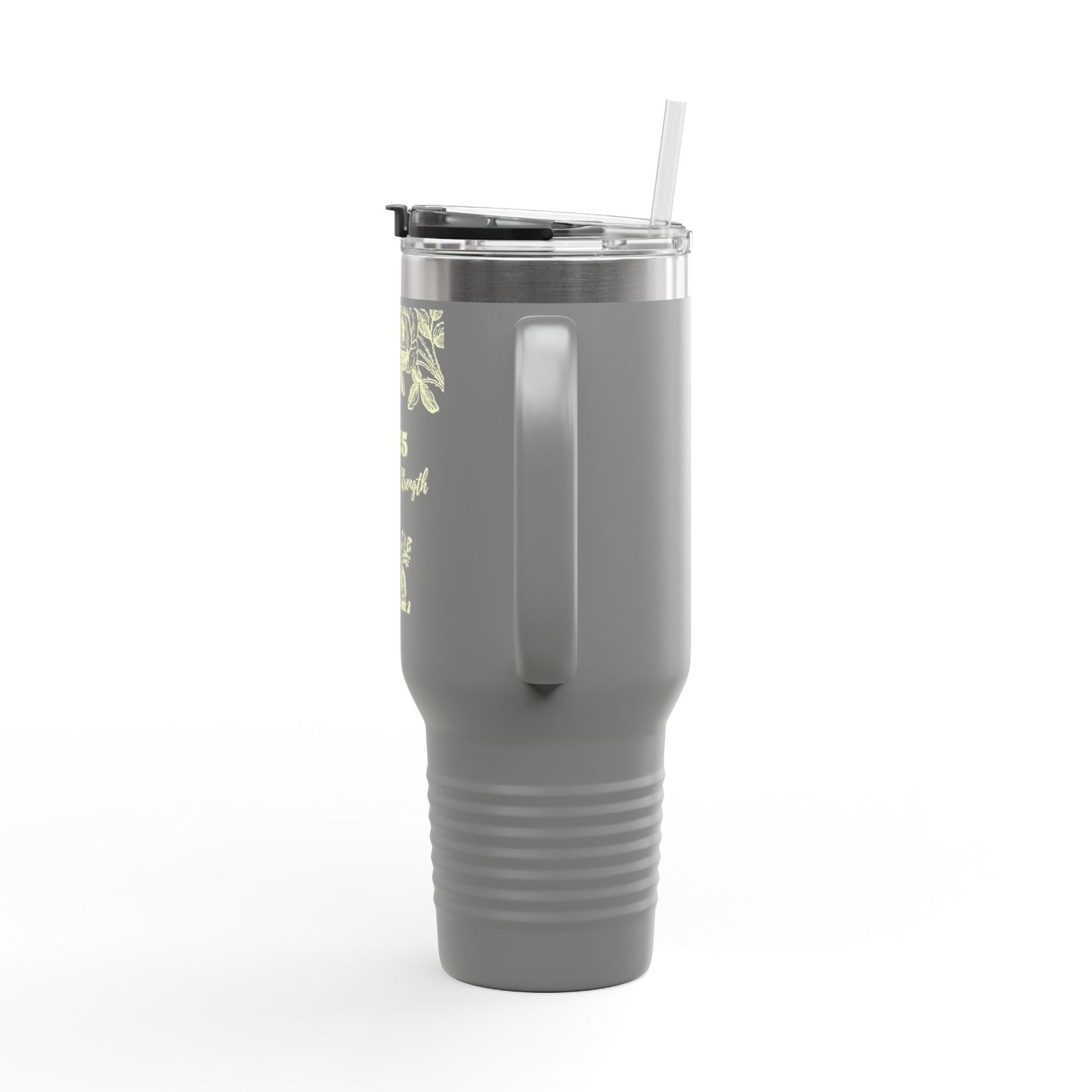 2025 Year of Strength Insulated Travel Mug Motivational Stainless-Stee Tumbler Hot and Cold Drinks 40oz Double Wall Thermos