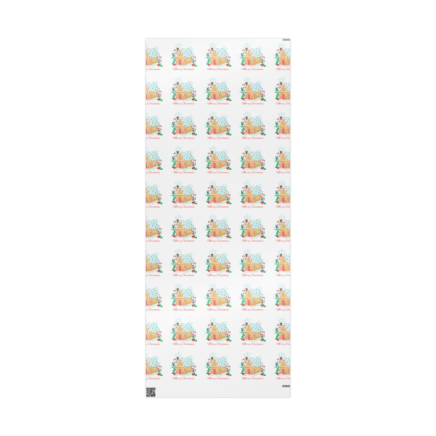 Gingerbread House Christmas Wrapping Paper : Festive Holiday Gift Wrap with Merry Christmas Design, Perfect for Holiday Gifts