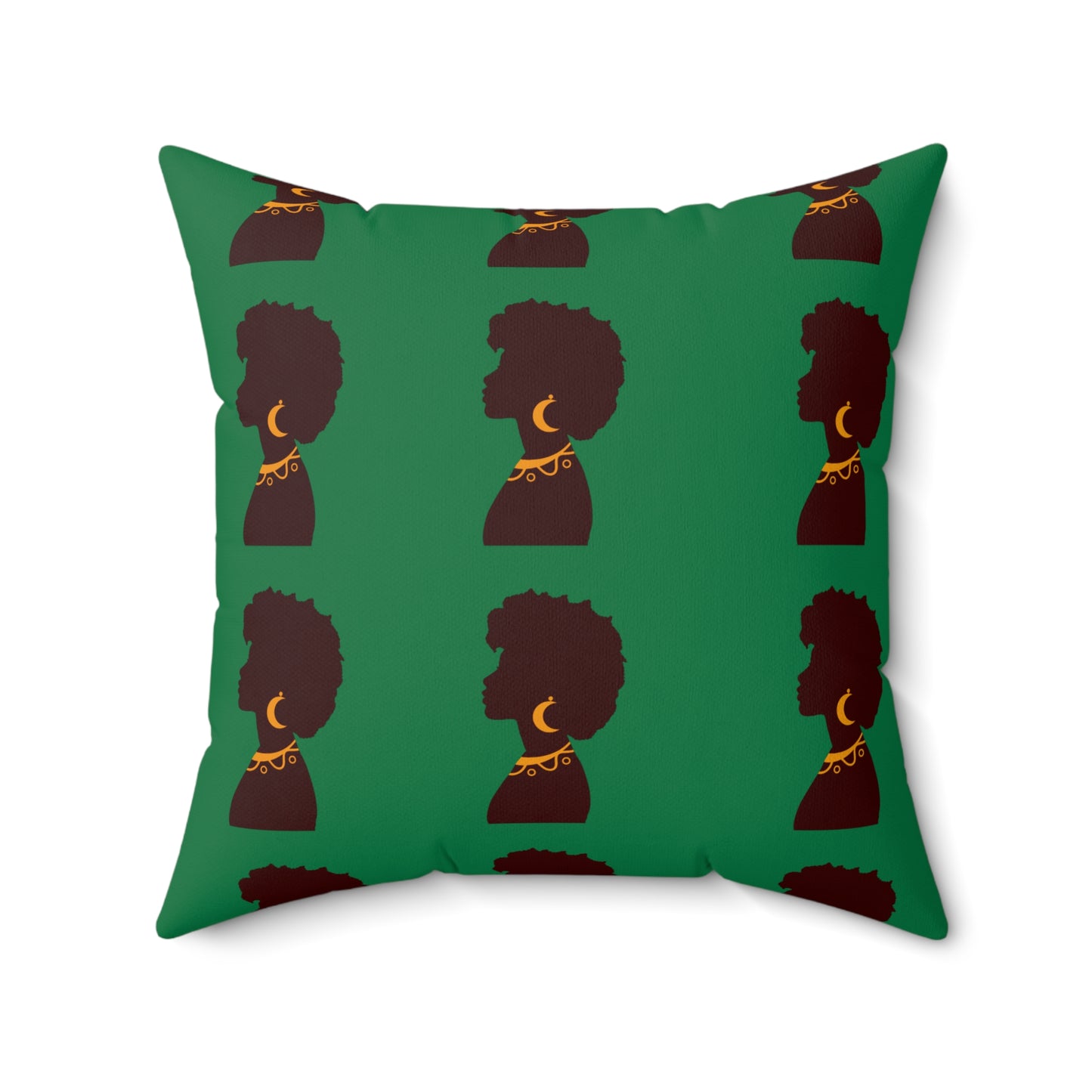 Black Excellence Throw Pillow Afrocentric Home Decor and Gift- Green