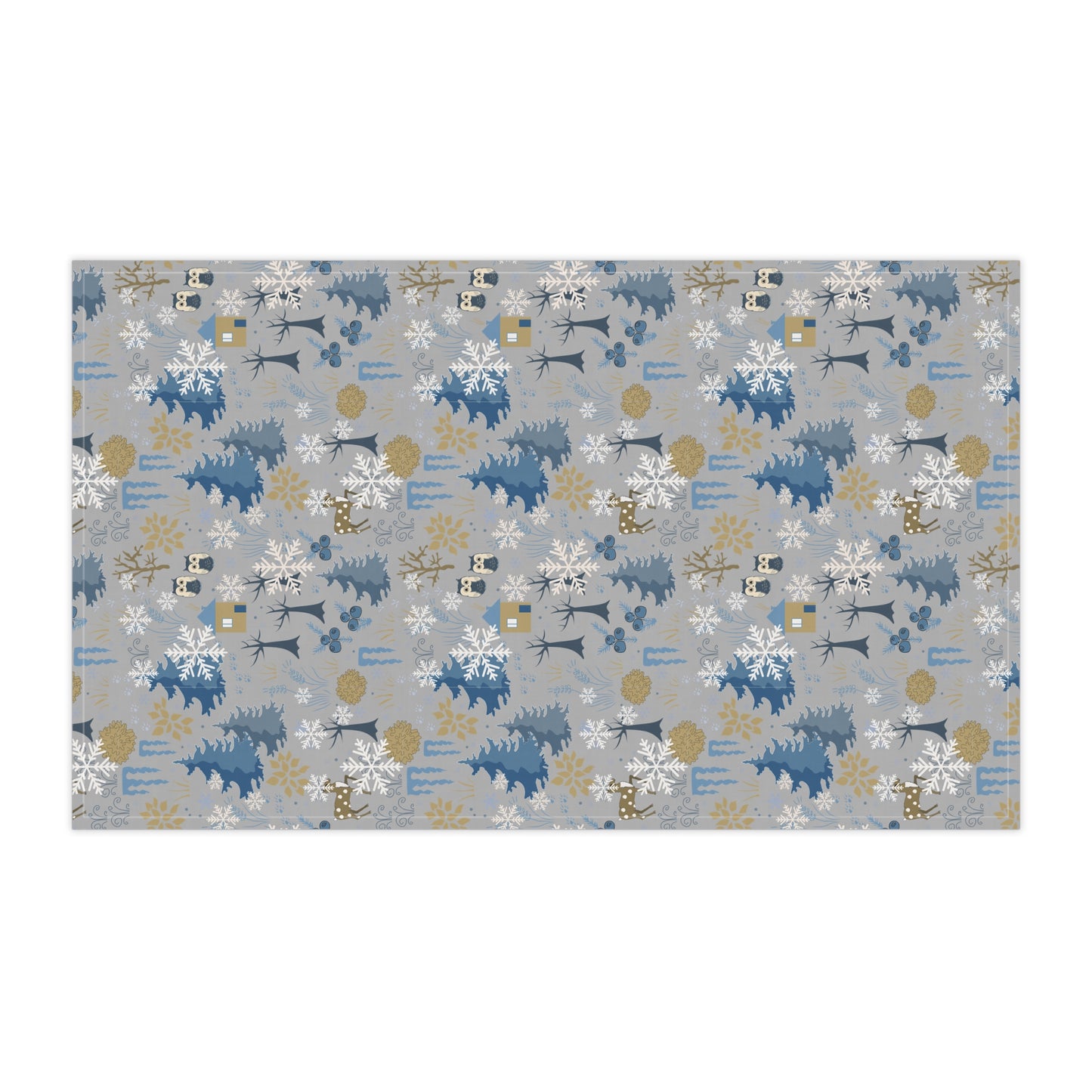 Winter Woodland Christmas Kitchen Towel : Festive Rustic Decor for Your Holiday Kitchen
