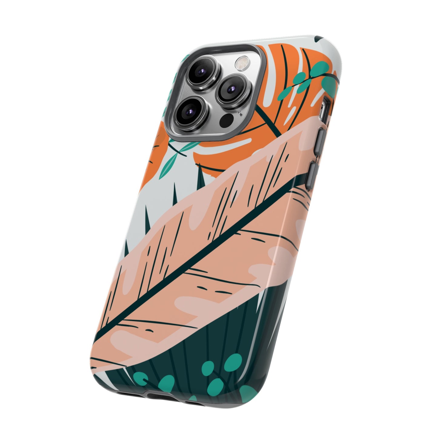 "Vibrant Tropical-Themed Phone Case β Perfect for Summer Adventures! (Fits iPhone 12 to iPhone 15)