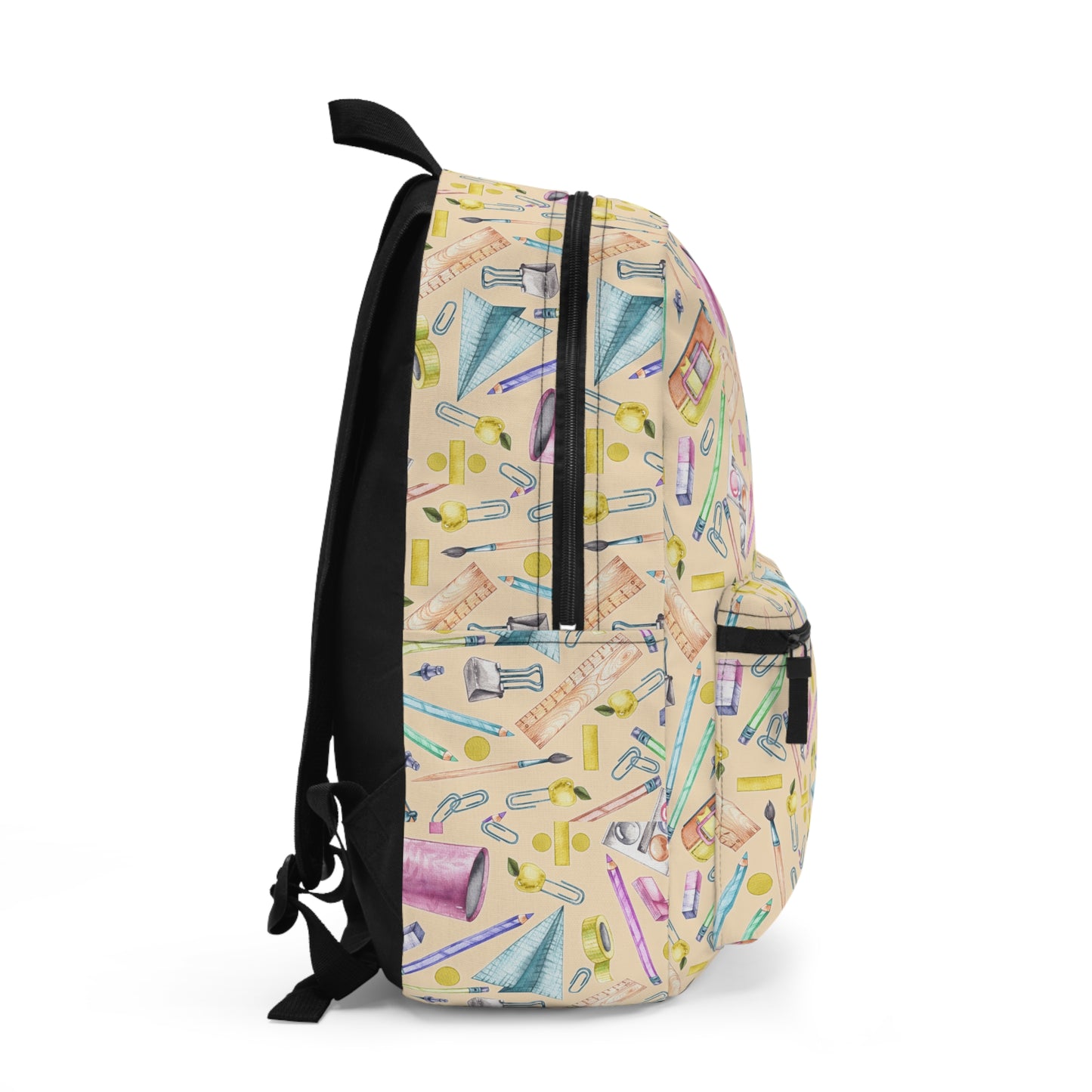 Back-to-School Supplies Print Backpack – Durable & Stylish Bookbag for Kids, Teens & Teachers