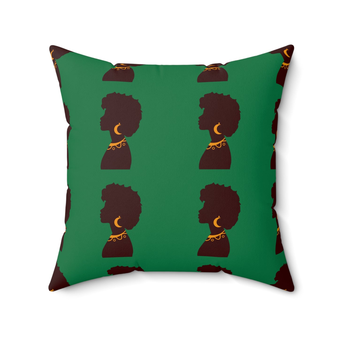 Black Excellence Throw Pillow Afrocentric Home Decor and Gift- Green