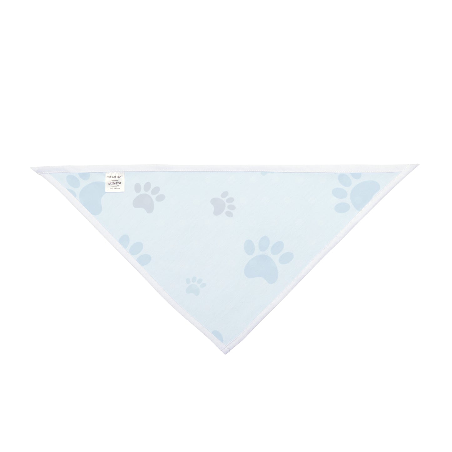 Blue Paw Print Pet Bandana – Cute Custom Dog Accessory for National Dog Day