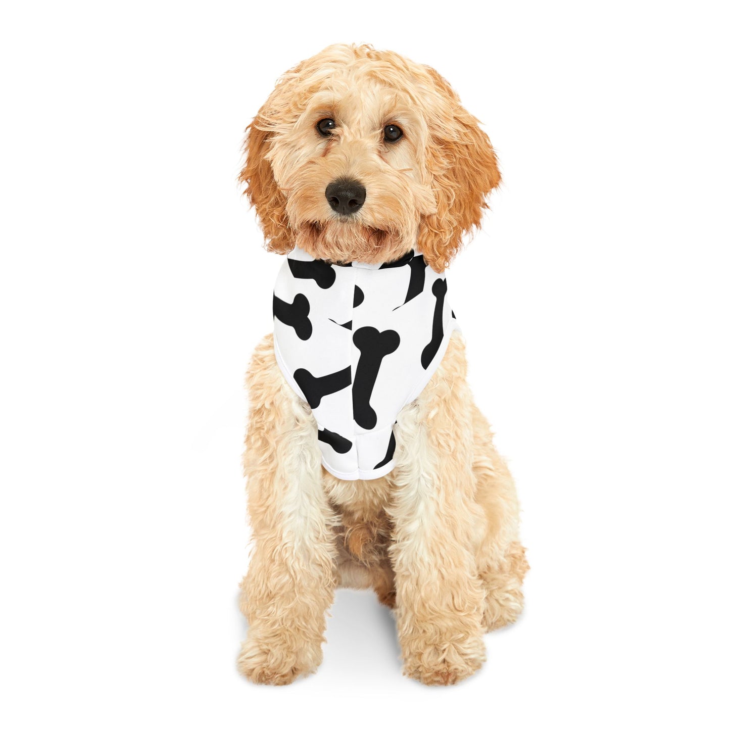 Dog Hoodie – Cute Bone Print Pet Hoodie for Small & Medium Dogs | Dog Mom Gift | 7 Sizes