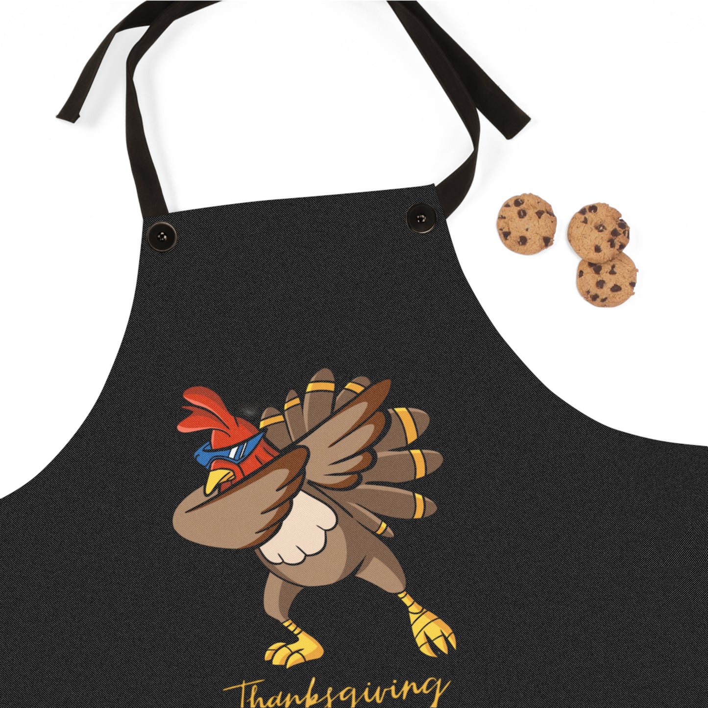 Dabbin' Turkey Thanksgiving Apron | Funny 2024 Holiday Cooking Gear for Men | Perfect Gift for Family & Friends
