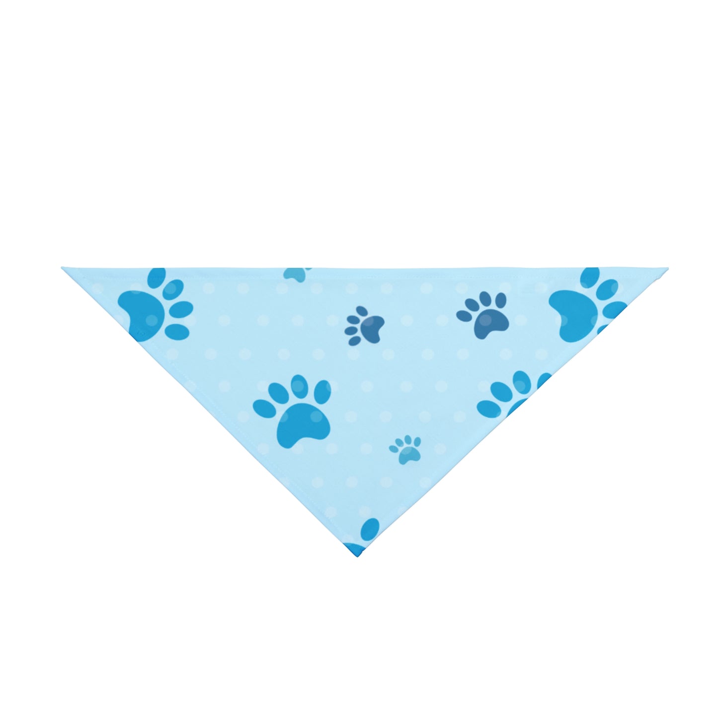 Blue Paw Print Pet Bandana – Cute Custom Dog Accessory for National Dog Day