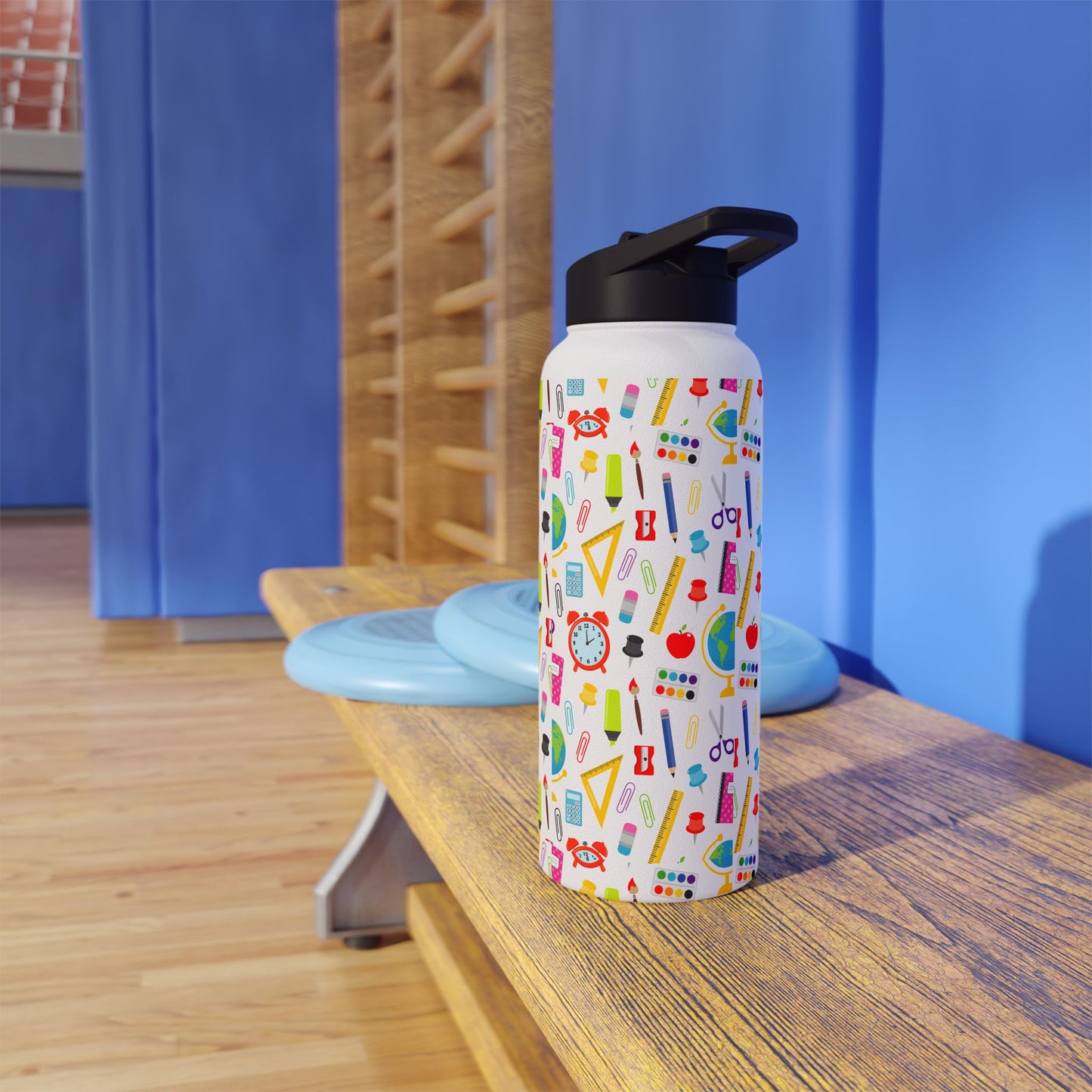 Back-to-School Stainless Steel Water Bottle – School Supplies Design | 12oz 18oz 32oz