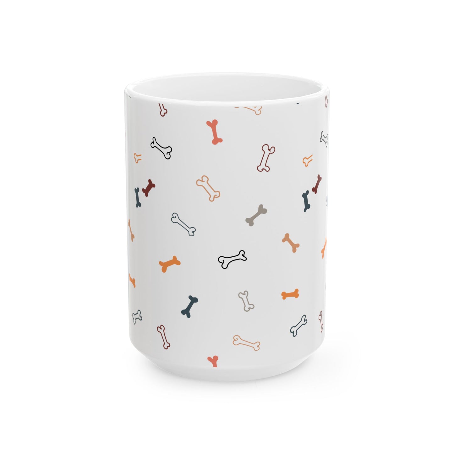 Dog Bone Coffee Mug – Cute Ceramic Pet Lover’s Gift, 11oz & 15oz