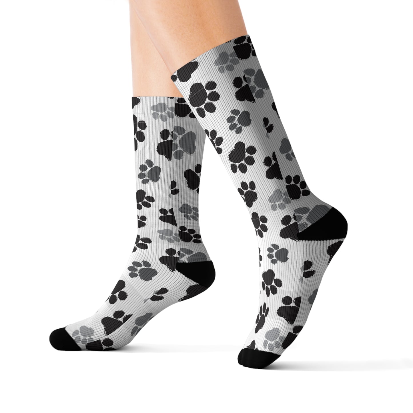 Dog Paw Print Socks – Comfy, Stylish & Fun for Pet Lovers (3 Sizes)