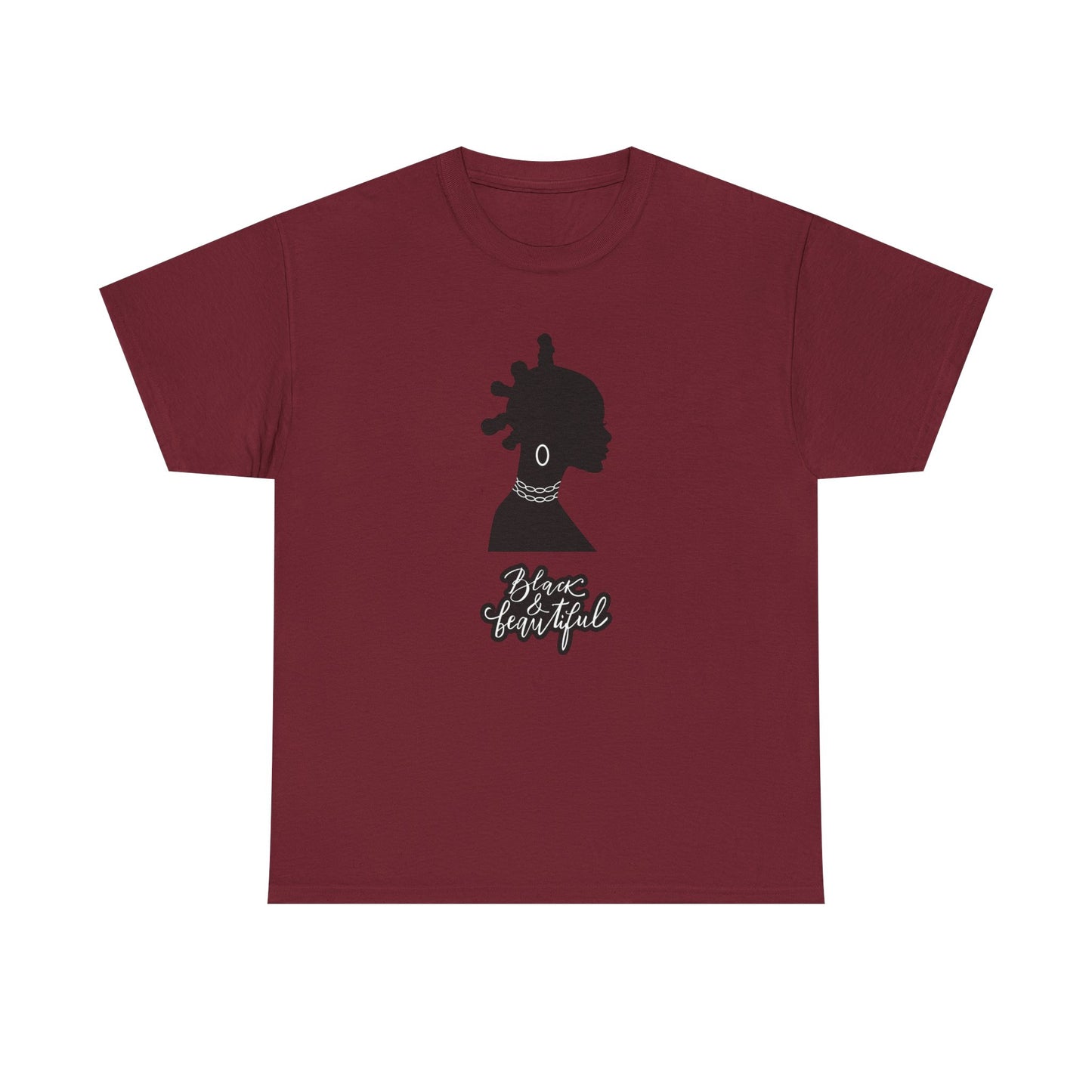 Black Beautiful Silhouette TShirt | Afrocentric Tee | Black History Month Shirt | Black-Owned Business Support | Melanin Magic Tee