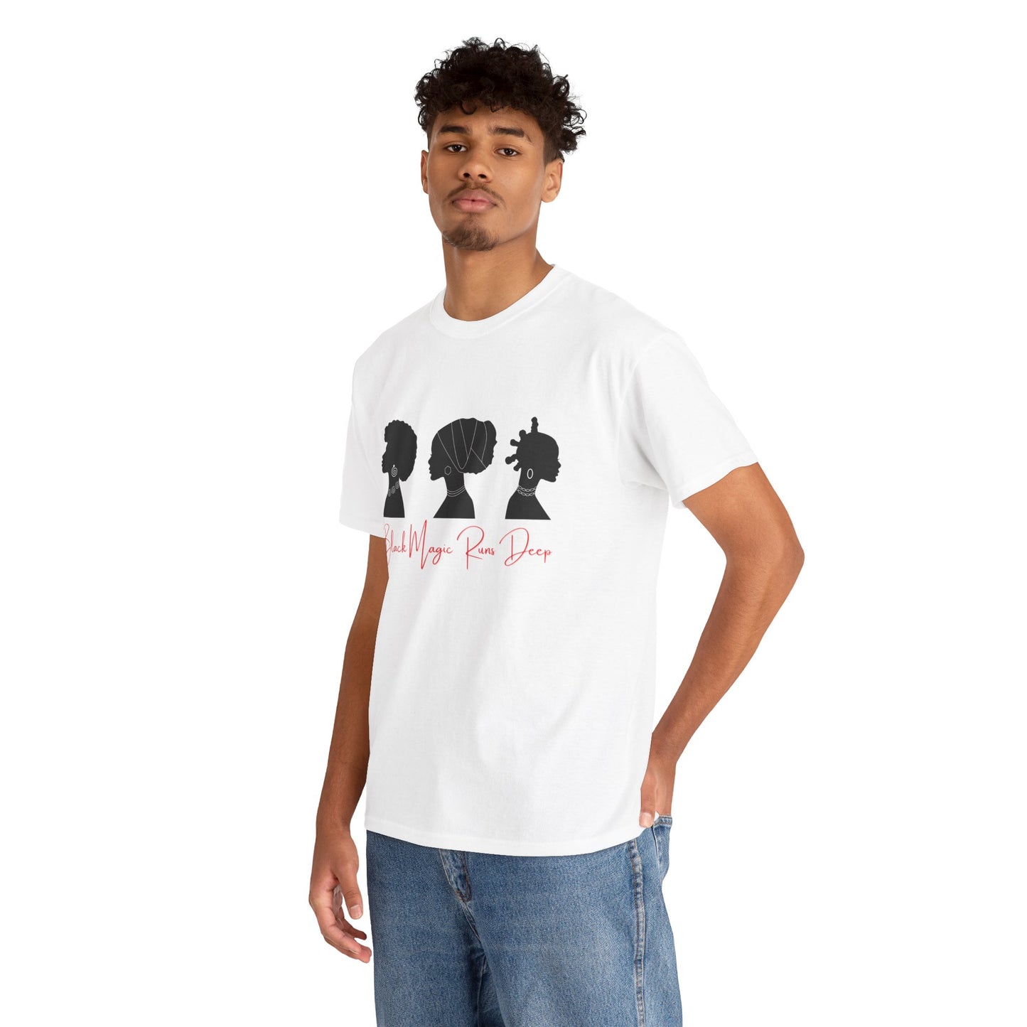 Black Magic Runs Deep Unisex Heavy Cotton T-Shirt | Empowerment Apparel