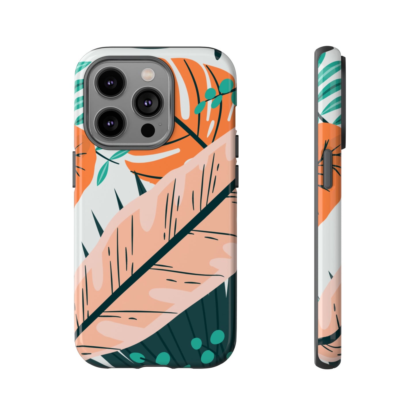 "Vibrant Tropical-Themed Phone Case β Perfect for Summer Adventures! (Fits iPhone 12 to iPhone 15)