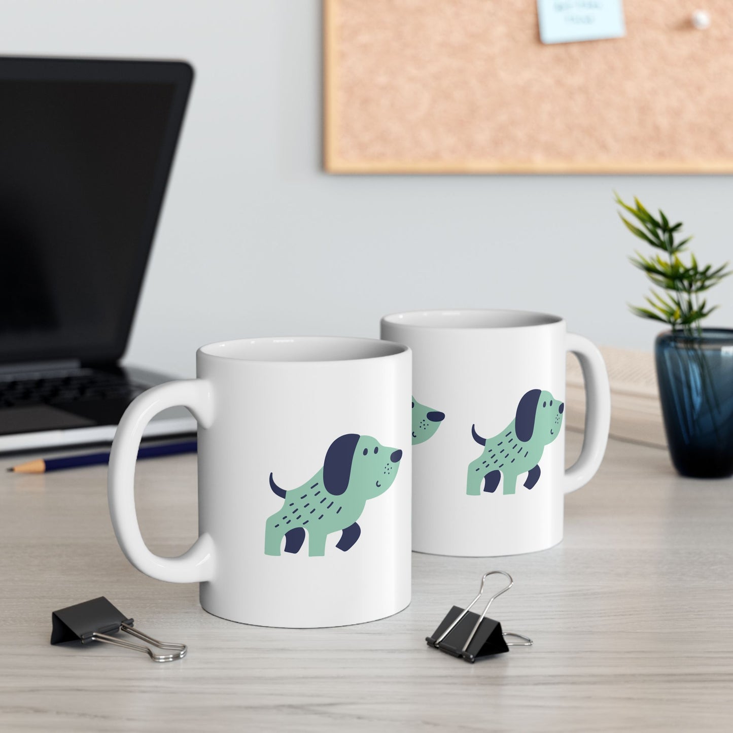 Dog Lover Coffee Mug – Cute Puppy Print Ceramic Cup for Dog Moms | 11oz & 15oz Sizes