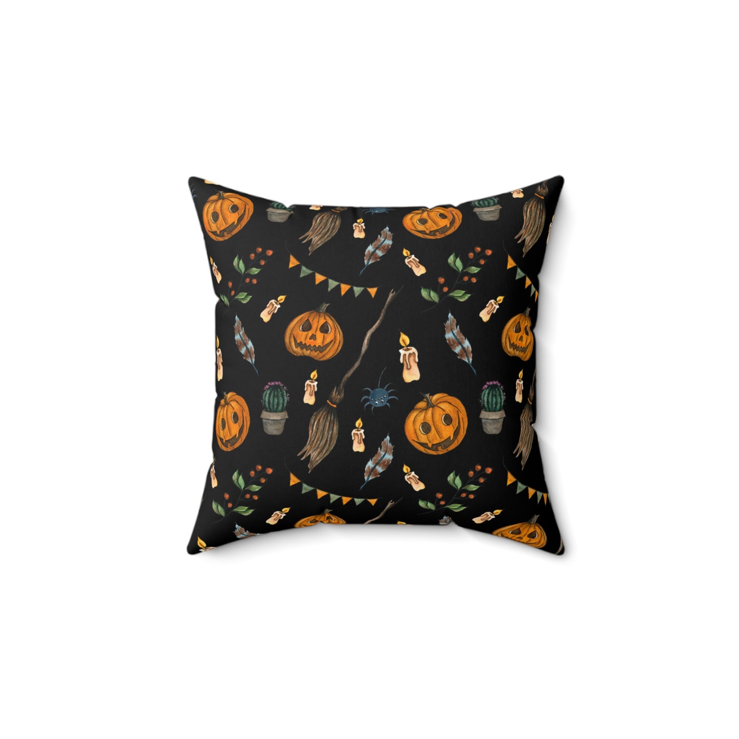 Festive Black Halloween Pillow | Fun & Playful Design for Cozy Nights and Halloween Parties!