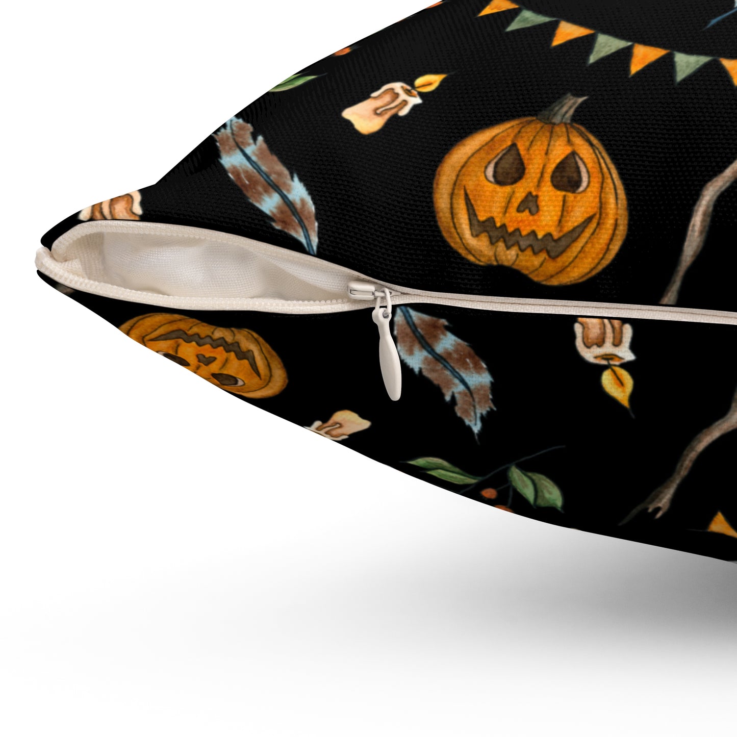Festive Black Halloween Pillow | Fun & Playful Design for Cozy Nights and Halloween Parties!