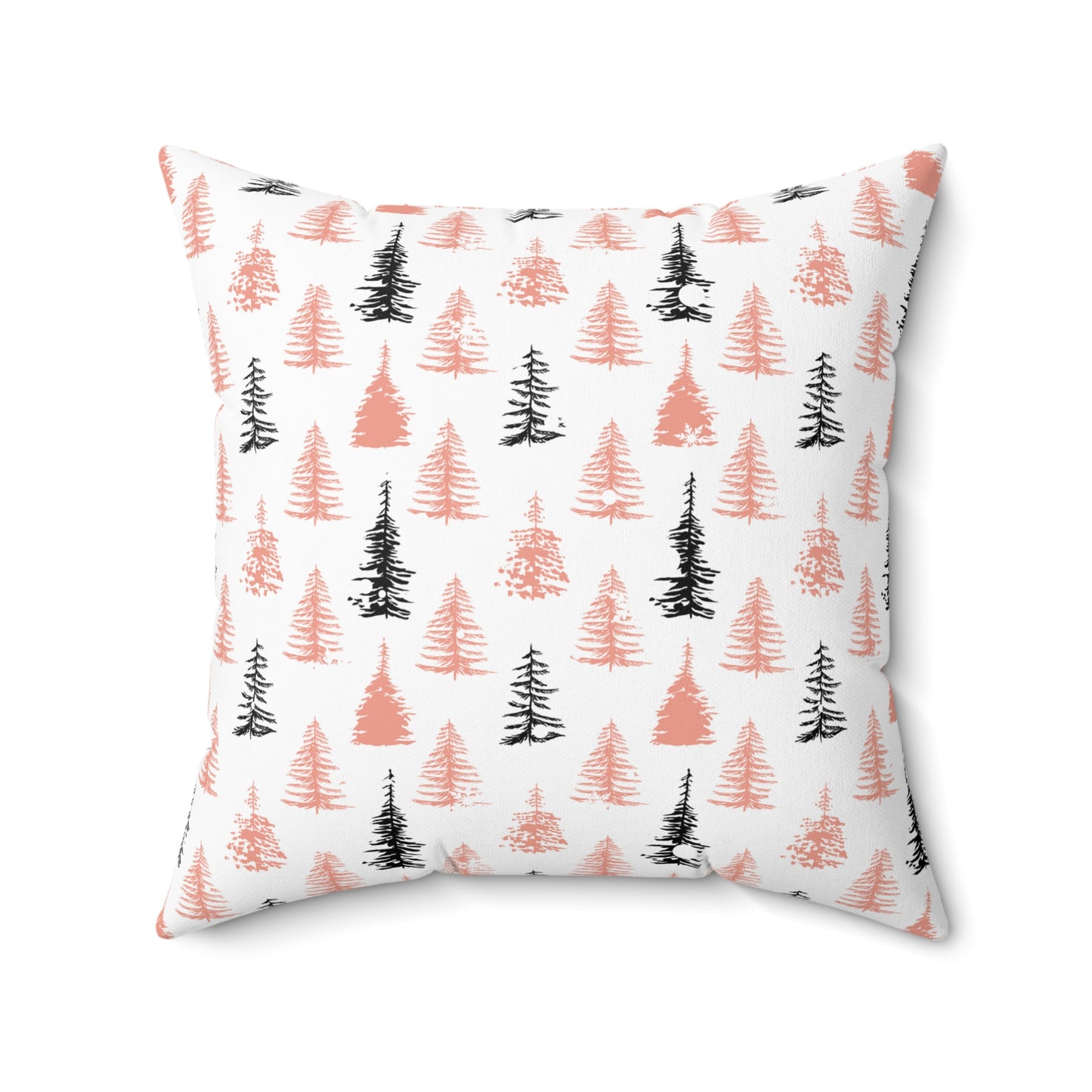 Minimalist Christmas Tree Throw Pillow - Modern Holiday Home Decor - Cozy Winter Accent Cushion
