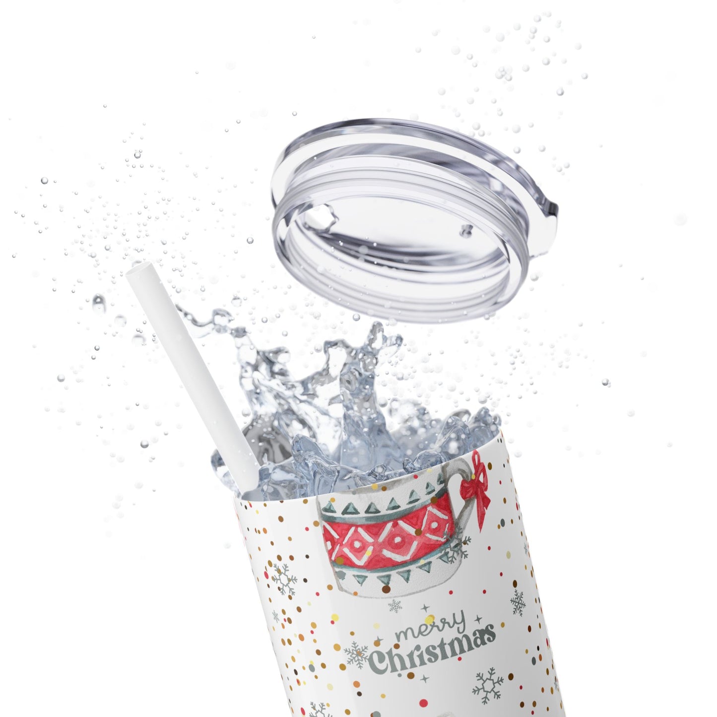 Christmas Skinny Tumblers 20oz | Insulated Holiday Drinkware