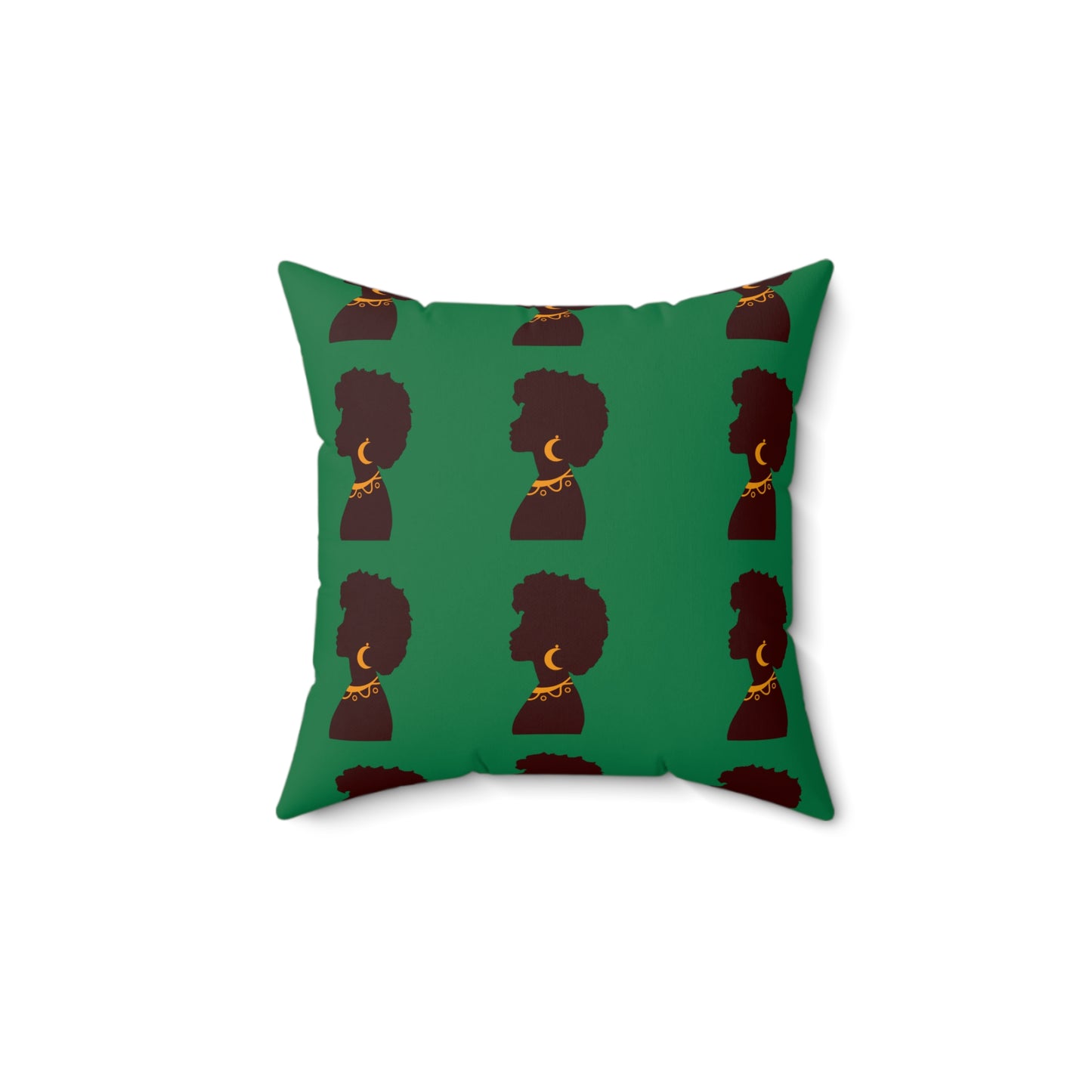 Black Excellence Throw Pillow Afrocentric Home Decor and Gift- Green