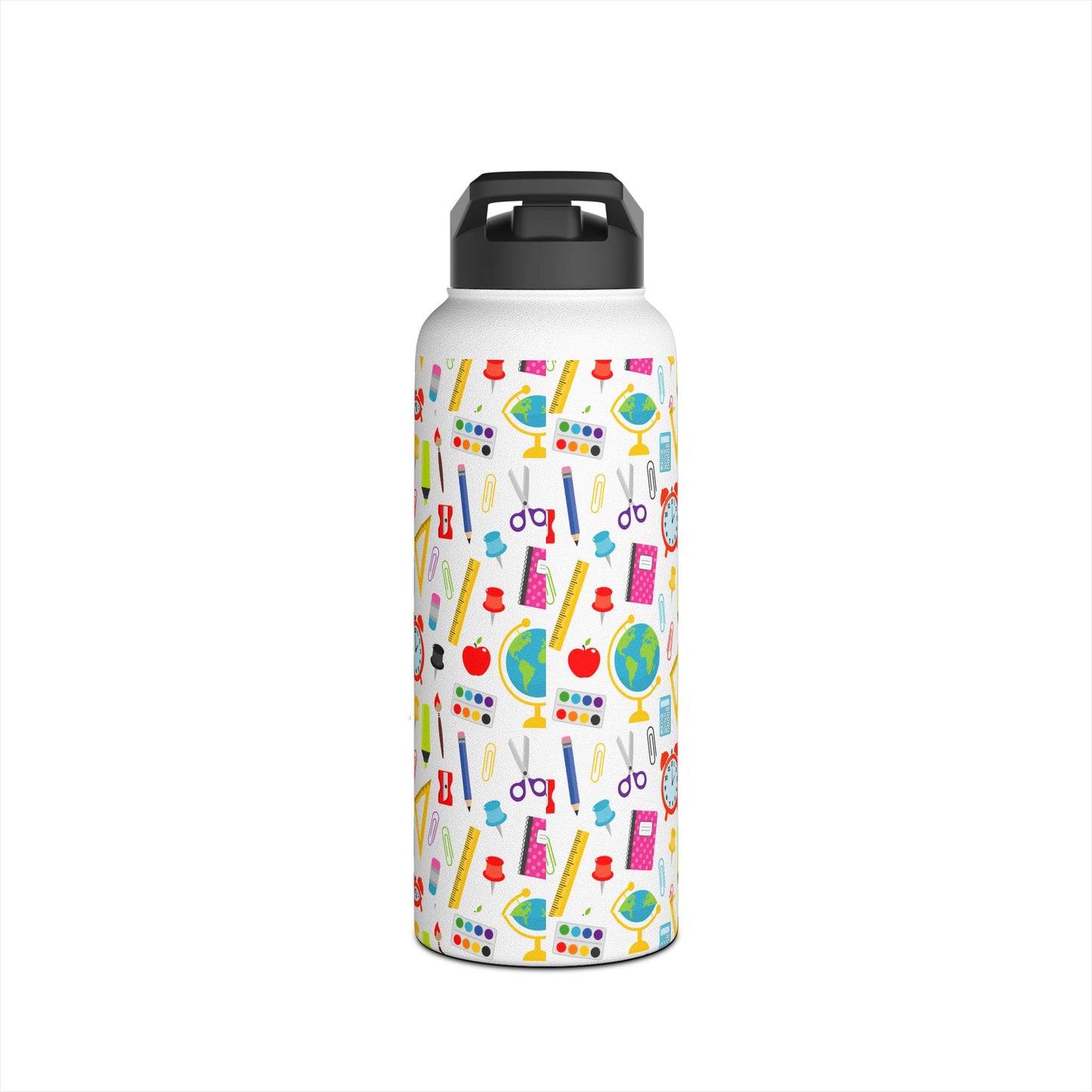 Back-to-School Stainless Steel Water Bottle – School Supplies Design | 12oz 18oz 32oz