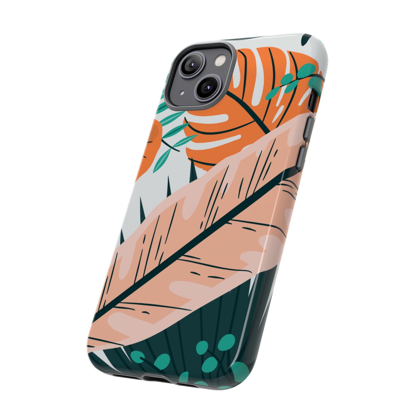 "Vibrant Tropical-Themed Phone Case β Perfect for Summer Adventures! (Fits iPhone 12 to iPhone 15)