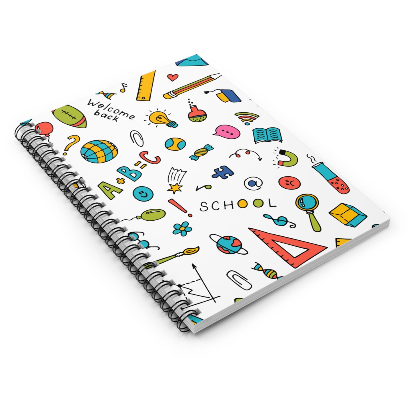 Back-to-School Spiral Notebook – Cute Doodle School Supplies Design | Fun Journaling & Note-Taking for Kids, Teens & Teachers