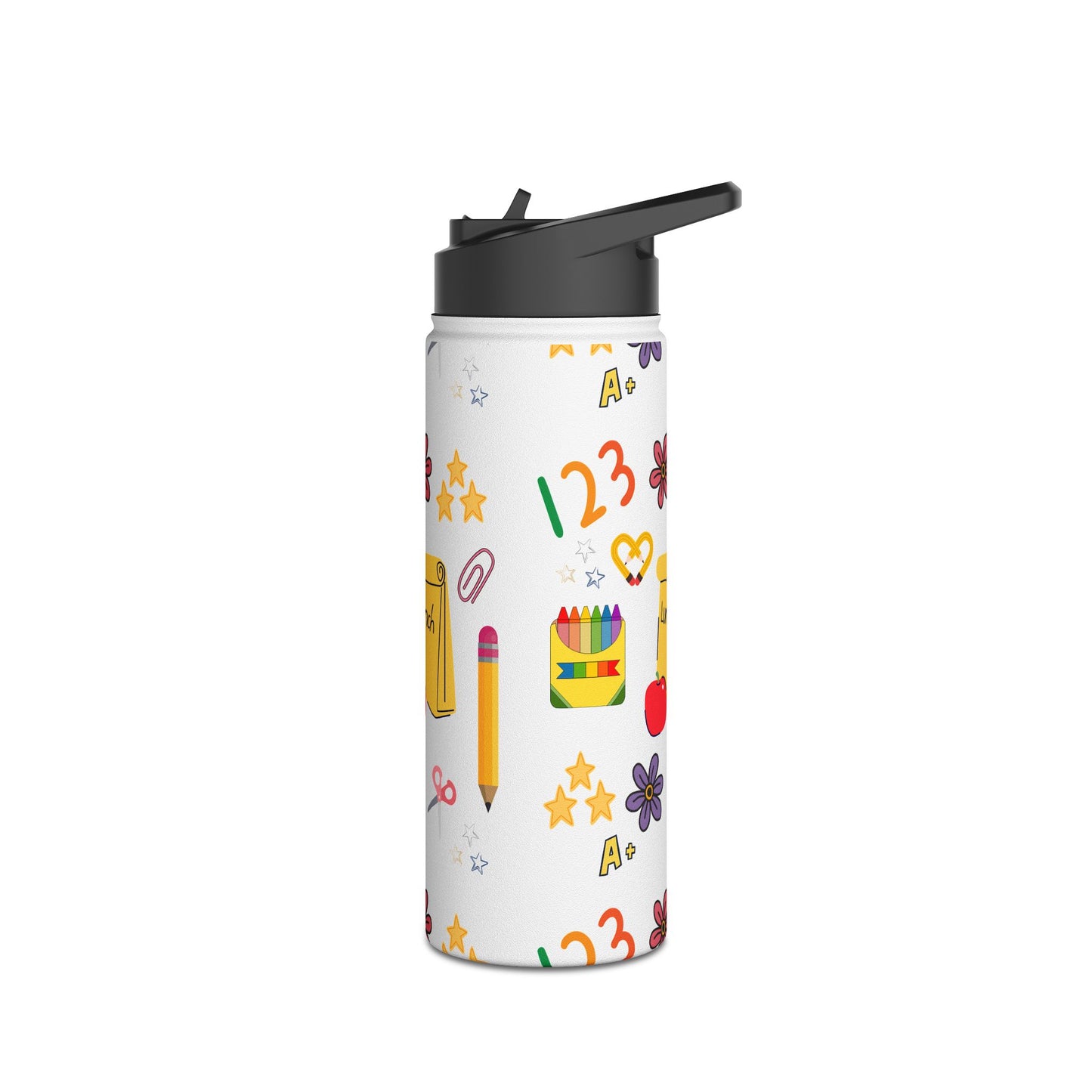 Back-to-School Stainless Steel Water Bottle | BPA-Free Insulated Kids & Teacher Gift | Keeps Drinks Hot & Cold | 12oz 18oz 32oz