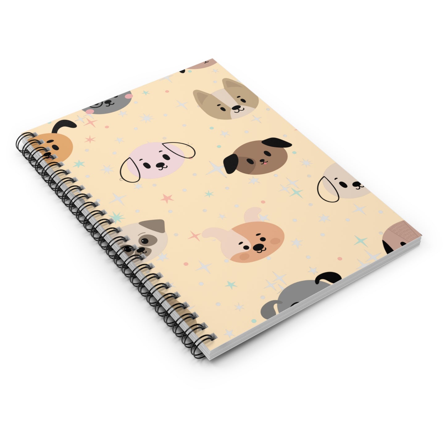 Dog Face Spiral Notebook – Cute 6x8 Journal for Dog Lovers