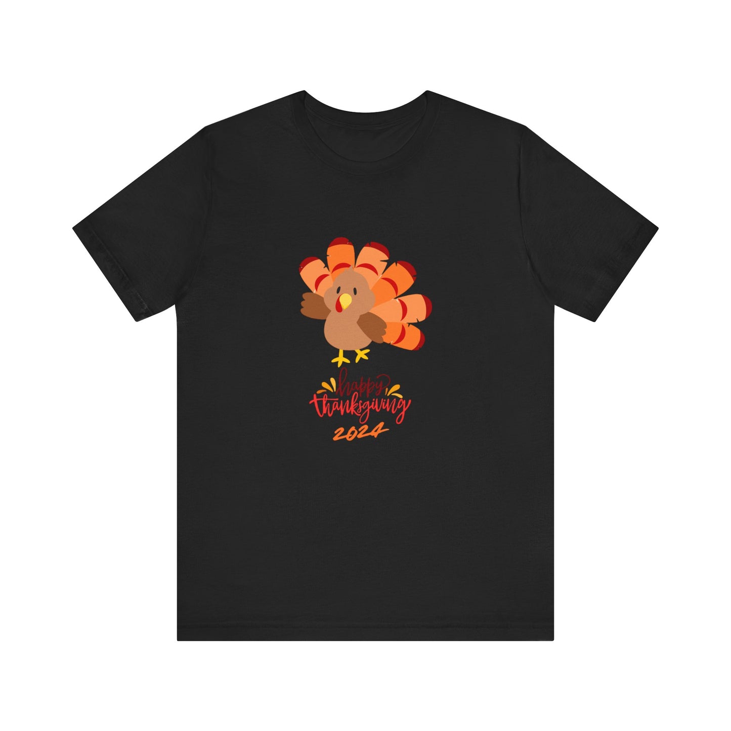 Happy Thanksgiving 2024 Turkey T-Shirt | Family Matching Holiday Tee | Cute Friendsgiving Outfit