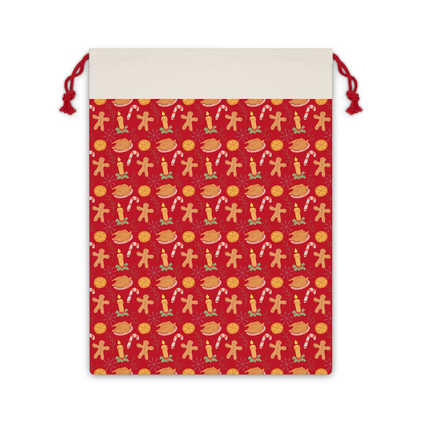 Reusable Christmas Gift Bag : Premium Santa Sack, Eco-Friendly Vintage Holiday Wrapping